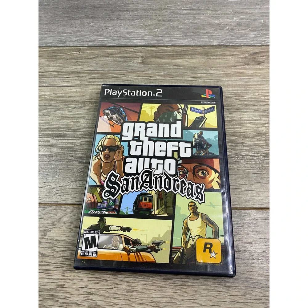 Grand Theft Auto San Andreas Sony PlayStation 2 PS2 Rockstar Games SLUS‎ 20946P3